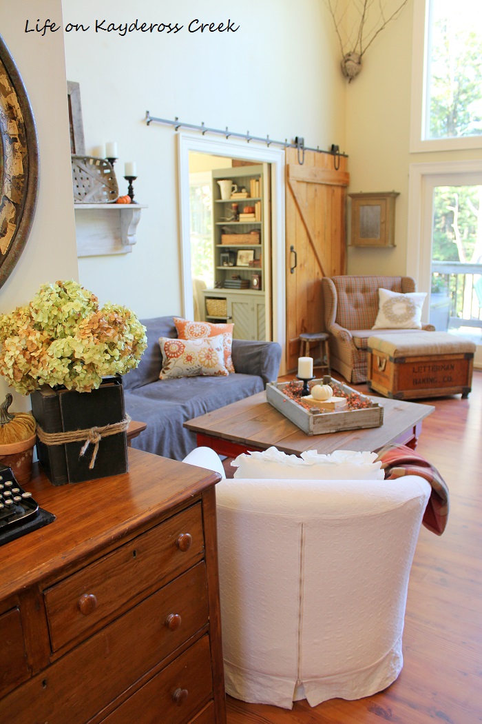 Fall Home Tour - Great Room & TV Room - Farmhouse - Life on Kaydeross Creek