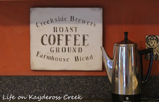 DIY Farmhouse Coffee Sign - Life on Kaydeross Creek