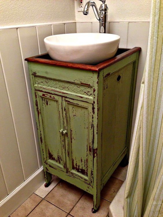 25 Unique Bathroom Vanities Made From Furniture Life On Kaydeross Creek