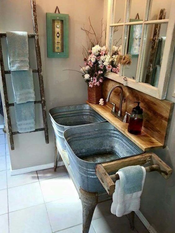 25 Unique Bathroom Vanities Made From, Upcycled Furniture For Bathroom Vanity