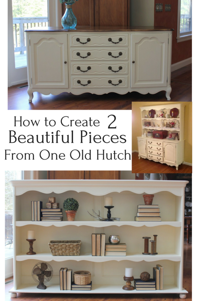 Hutch Makeover When One Piece Of Furniture Becomes Two New