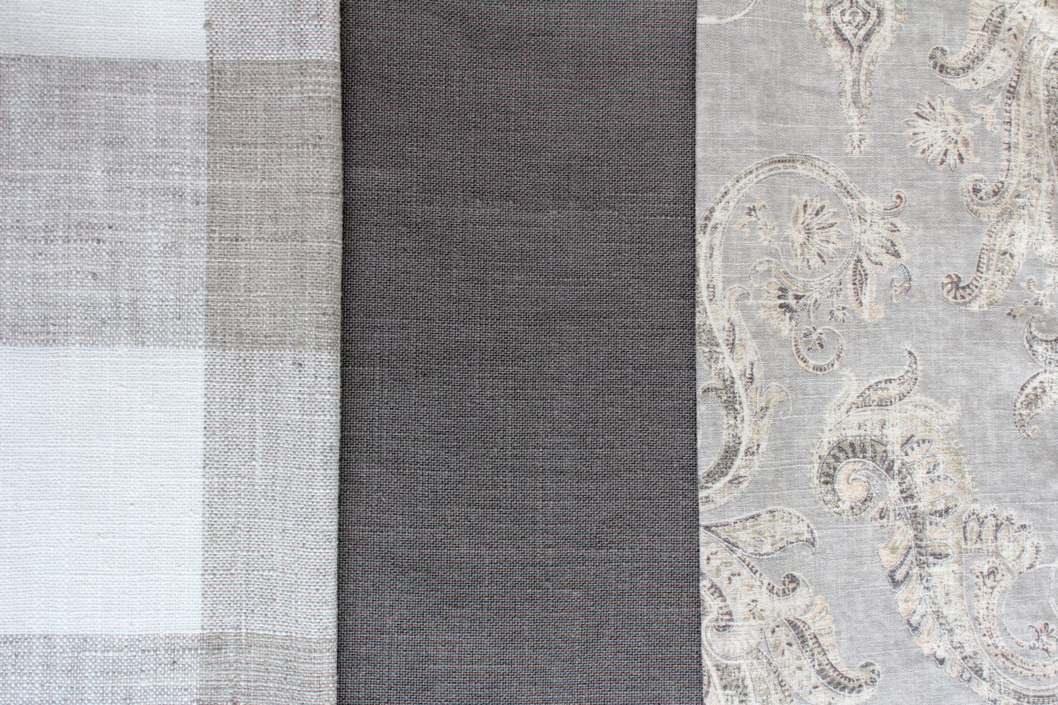 Family room makeover before and after - Updated Living room fabrics ...