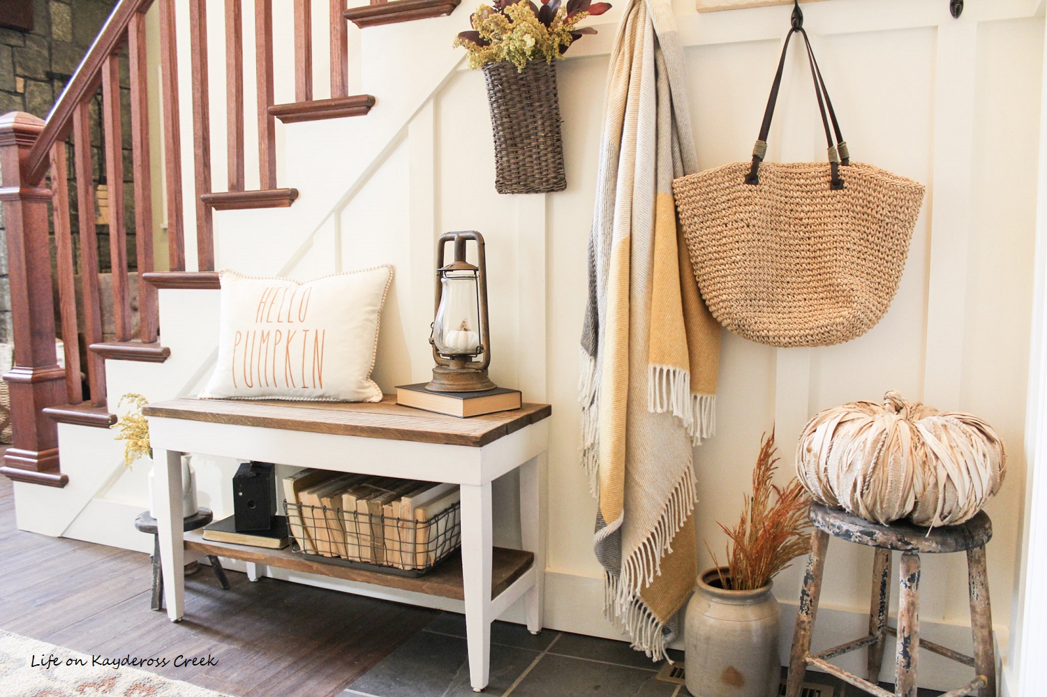 Cozy Fall Home Tour - Fall Decor Tips - Life on Kaydeross Creek