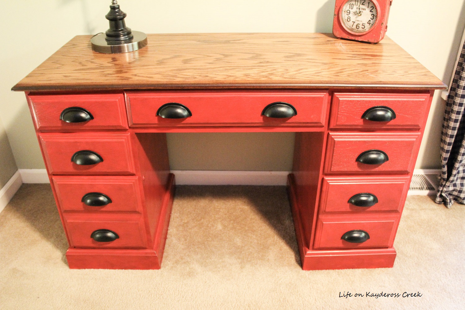 DIY Desk Makeover How to Paint Laminate Life on Kaydeross Creek