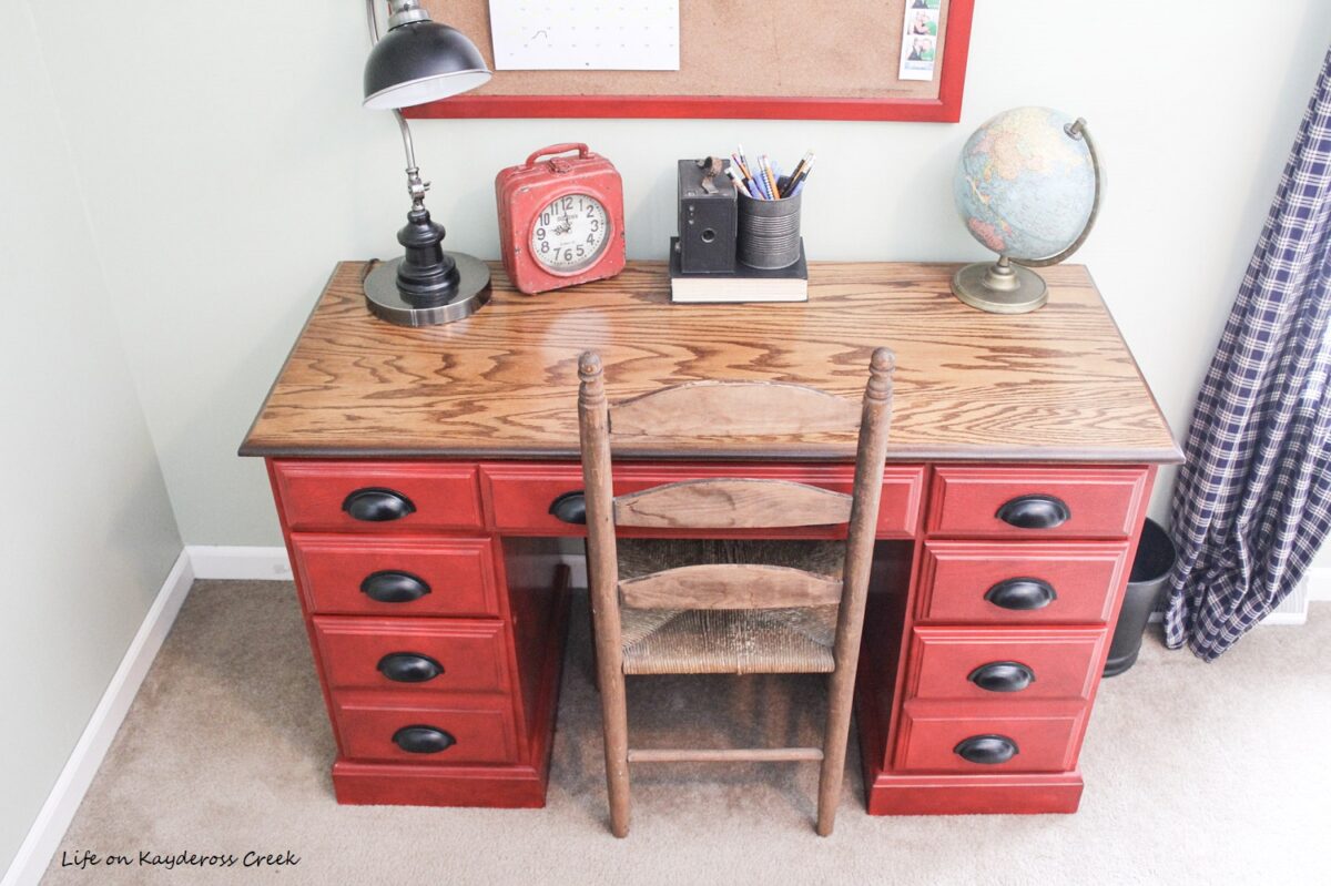 DIY Desk Makeover How to Paint Laminate Life on Kaydeross Creek