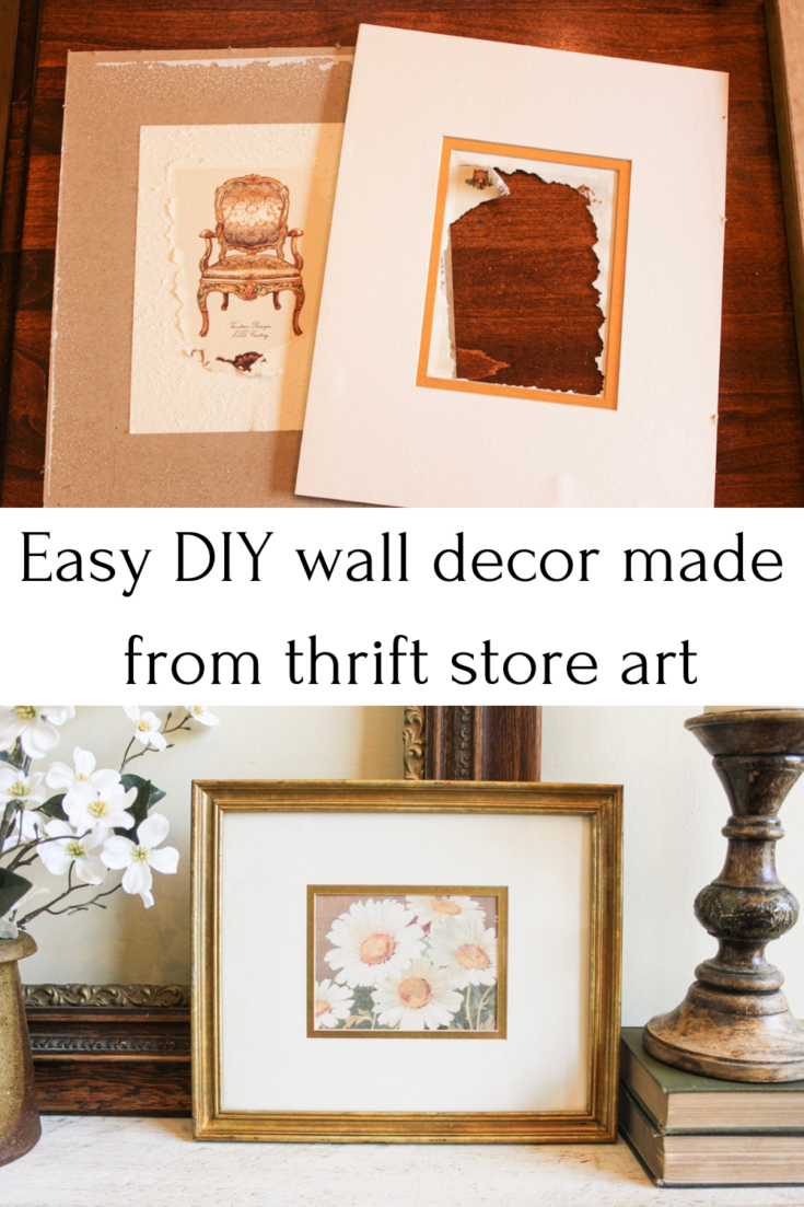 Easy DIY Wall Decor - Thrift Store Thursday - Life on Kaydeross Creek