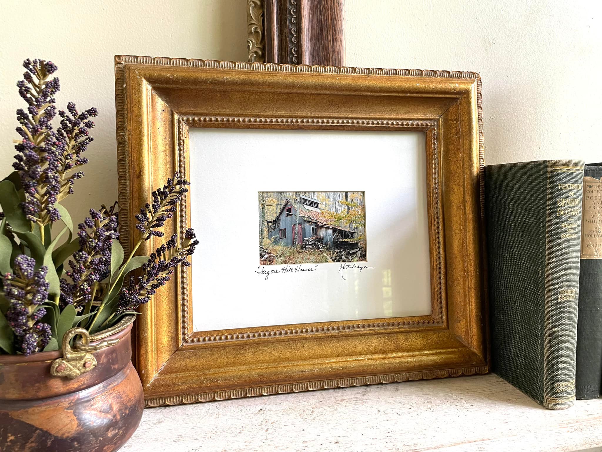 https://mylifeonkayderosscreek.com/wp-content/uploads/2022/07/gold-frame-with-thrifted-barn-print.jpg