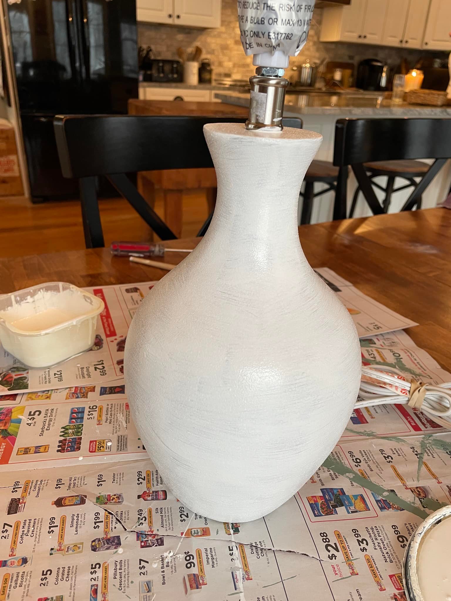Thrift Store Lamp Makeover - Life on Kaydeross Creek