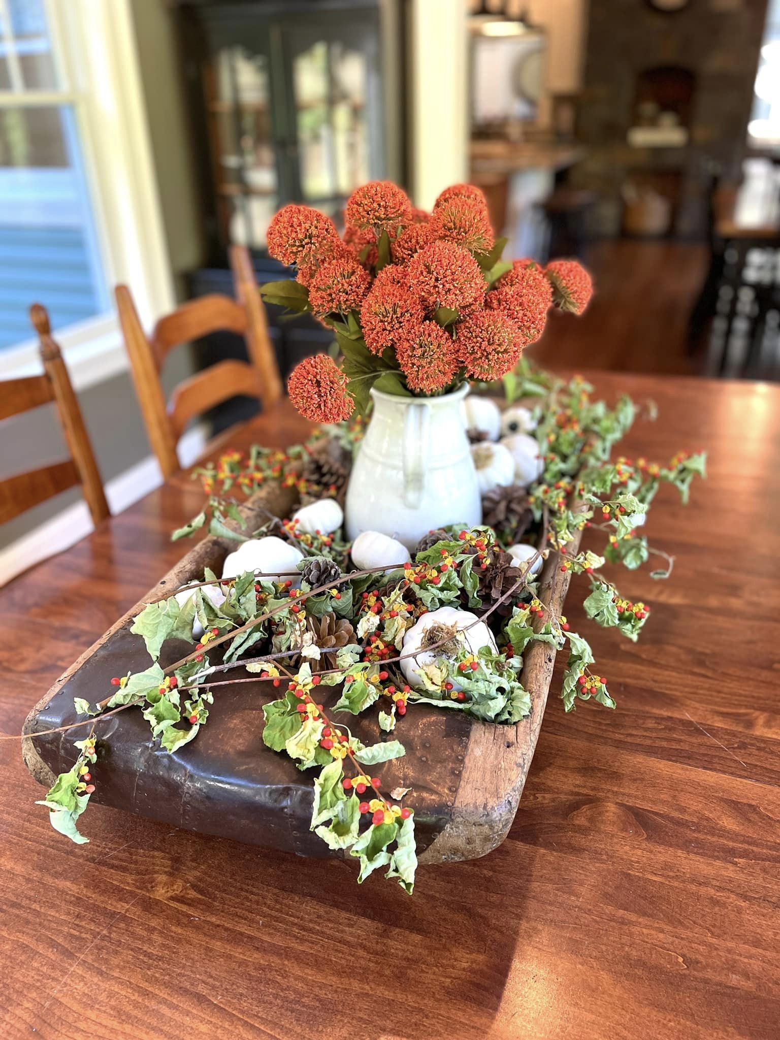 Fall Center Piece, Fall Table Center Piece, Kitchen Ball Center Piece, Fall Decor, Fall Hearth outlet Center Piece, Thanksgiving Center Piece