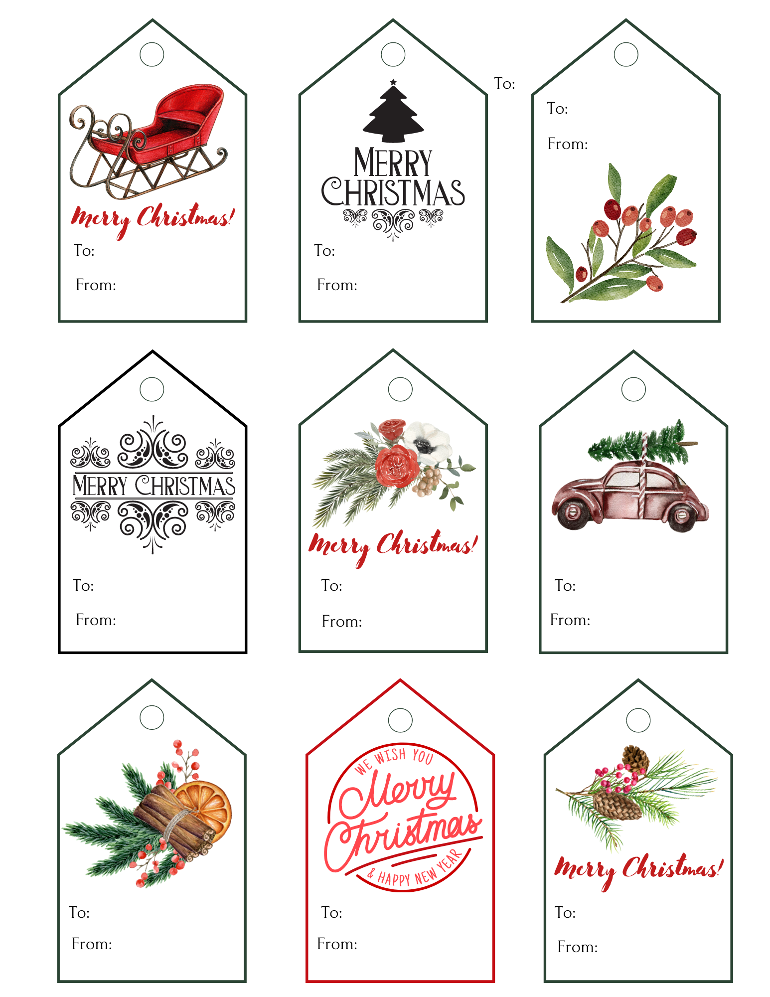 35 Free Printable Gift Tags You Can Print at Home - Life on Kaydeross Creek