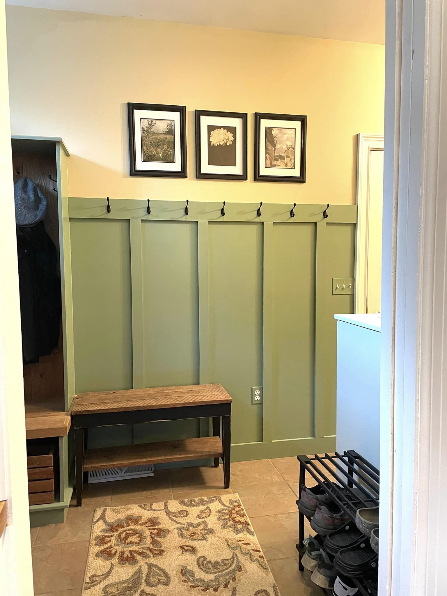Garage Mudroom Makeover {For the REAL Family}