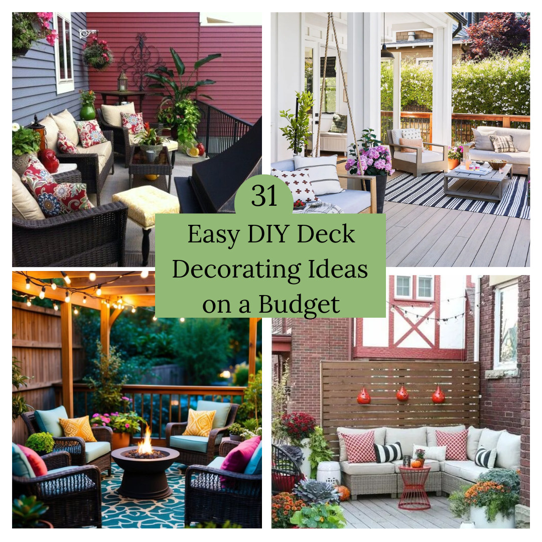 31 Easy DIY Deck Decorating Ideas on a Budget (Outdoor Living) - Life ...